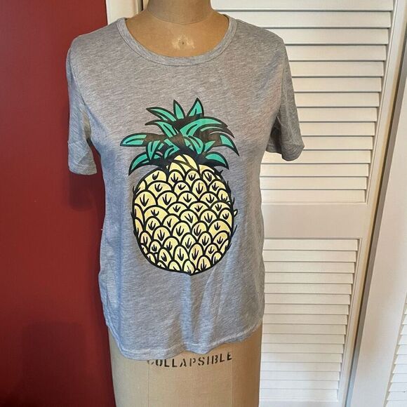 OU CHIN CIANG DIAN | pineapple short sleeve t S - Picture 1 of 4